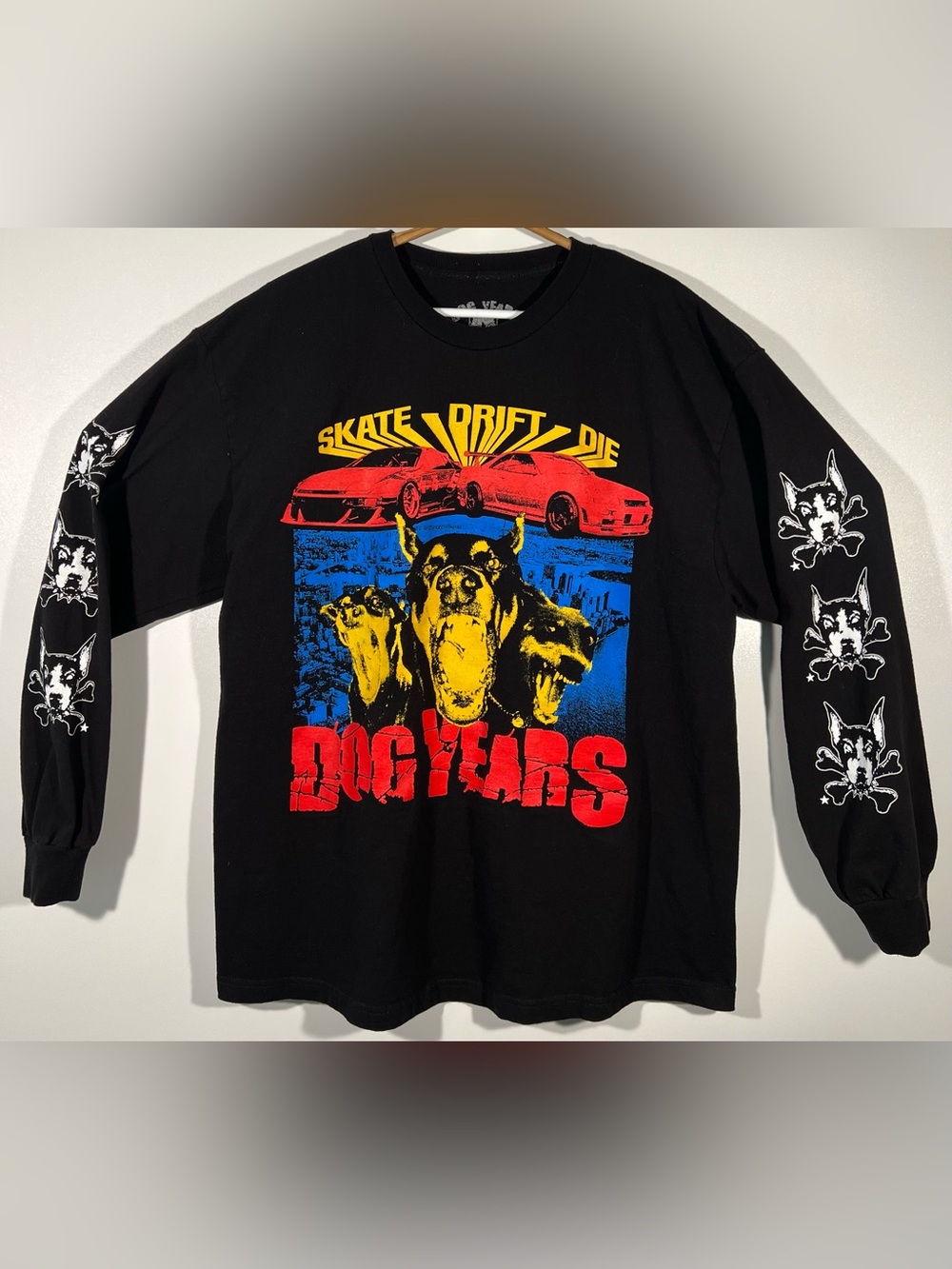 Dog Years Skate Drift Die Long Sleeve Shirt XL Black Zillakami City Morgue Tee